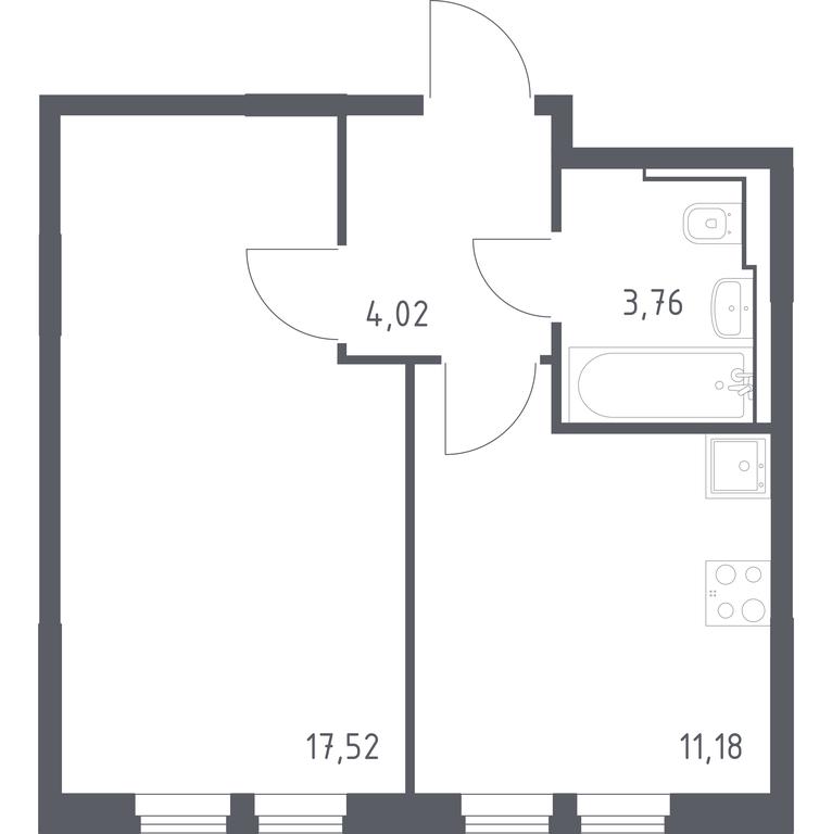 Apartment Sale, 36.48 sq. m. at Ostafevo, Ostafyevskoe Highway, 12к1, Ryazanovskoe Settlement, Moscow, Russia #1