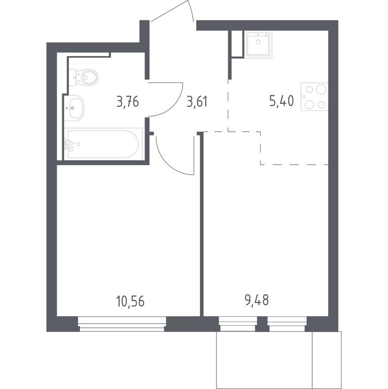 Apartment Sale, 32.81平方米 at Ostafevo, Ostafyevskoe Highway, 12к1, Ryazanovskoe Settlement, Moscow, Russia #1 Apartment Sale, 32.81平方米 at Ostafevo, Ostafyevskoe Highway, 12к1, Ryazanovskoe Settlement, Moscow, Russia #1