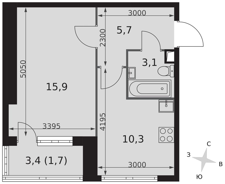 1-BD Apartment Sale, 36.7 sq. m. at Arkhitektor, Akademika Volgina Street, 2Д, Moscow, Russia #2 1-BD Apartment Sale, 36.7 sq. m. at Arkhitektor, Akademika Volgina Street, 2Д, Moscow, Russia #2
