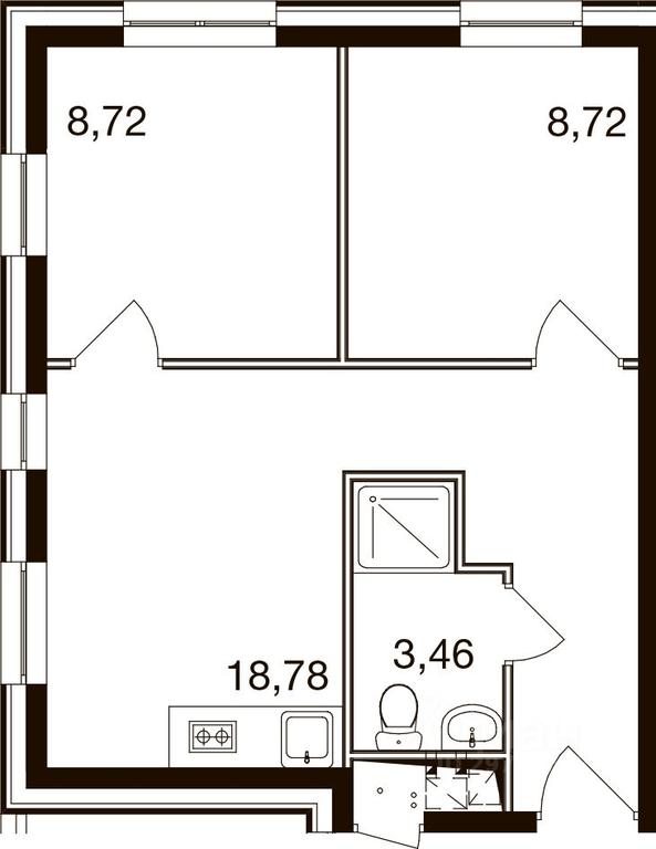 Apartment Sale, 39.6平方米 at Apart kompleks M1 Skolkovo, Zapadnaya ulitsa, 85, Urban-Type Settlement of Novoivanovskoe, Odintsovskiy Urban District, Moscow Region, Russia #1 Apartment Sale, 39.6平方米 at Apart kompleks M1 Skolkovo, Zapadnaya ulitsa, 85, Urban-Type Settlement of Novoivanovskoe, Odintsovskiy Urban District, Moscow Region, Russia #1