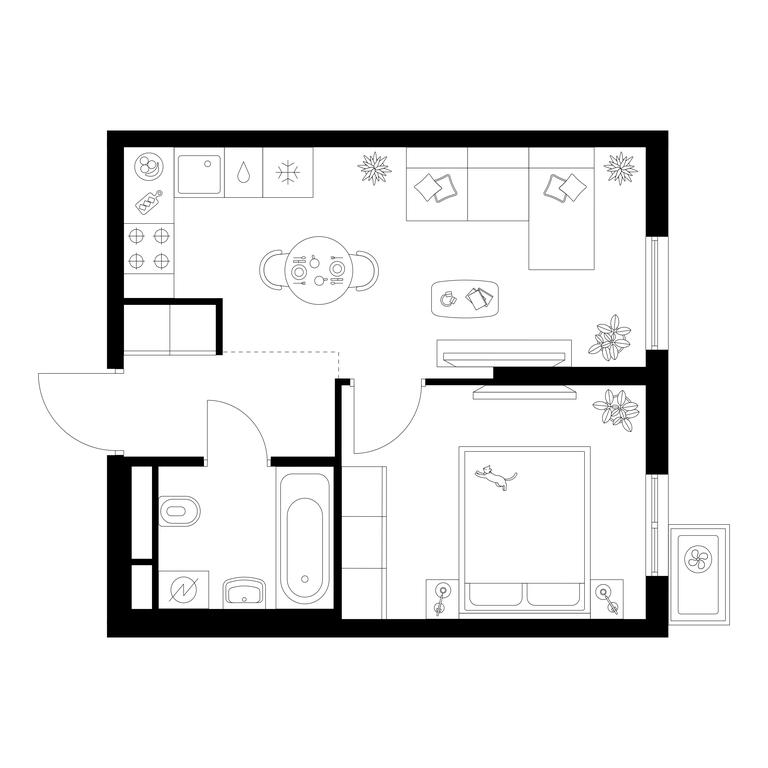1-BD Apartment Sale, 32.2 sq. m. at Kavkazskiy Bulvar 51, Kavkazsky Boulevard, 51с3, Moscow, Russia #1 1-BD Apartment Sale, 32.2 sq. m. at Kavkazskiy Bulvar 51, Kavkazsky Boulevard, 51с3, Moscow, Russia #1