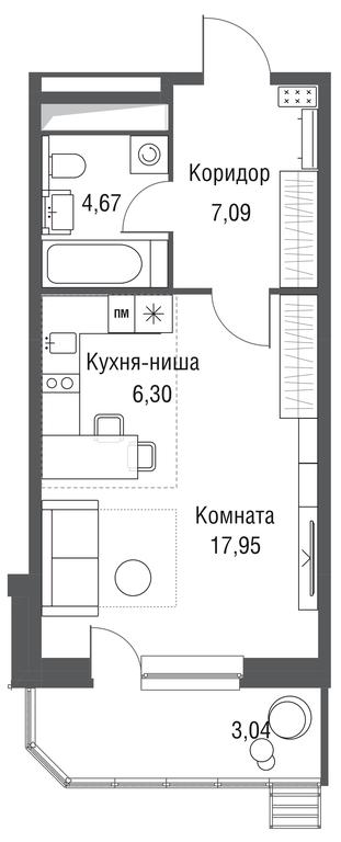 1-BD Apartment Sale, 39.05 sq. m. at Odinburg, Severnaya Street, 11, Odintsovo, Moscow Region, Russia #1 1-BD Apartment Sale, 39.05 sq. m. at Odinburg, Severnaya Street, 11, Odintsovo, Moscow Region, Russia #1
