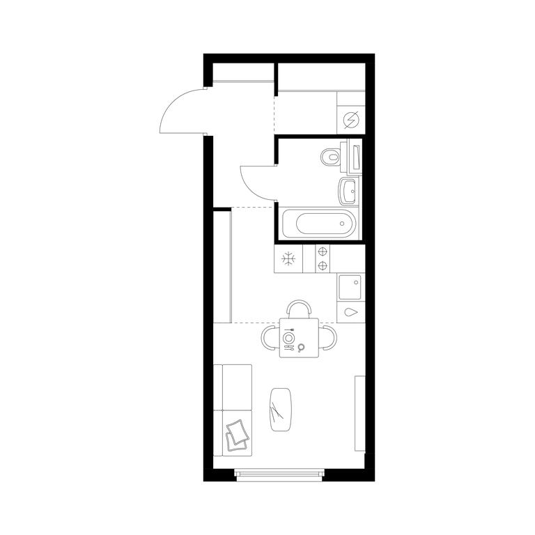 Apartment Sale, 26.1 sq. m. at Businovskiy Park, Izhorskaya Street, 6с5, Moscow, Russia #1 Apartment Sale, 26.1 sq. m. at Businovskiy Park, Izhorskaya Street, 6с5, Moscow, Russia #1