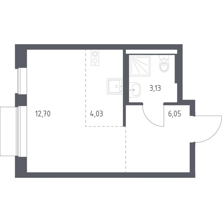 Apartment Sale, 25.91 sq. m. at Novoe Vnukovo, kvartal № 38, Kokoshkino Settlement, Moscow, Russia #1 Apartment Sale, 25.91 sq. m. at Novoe Vnukovo, kvartal № 38, Kokoshkino Settlement, Moscow, Russia #1