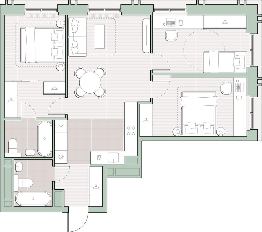 3-BD Apartment Sale, 78.22 sq. m. at Sreda na Kutuzovskom, Ivana Franko Street, Moscow, Russia #1 3-BD Apartment Sale, 78.22 sq. m. at Sreda na Kutuzovskom, Ivana Franko Street, Moscow, Russia #1