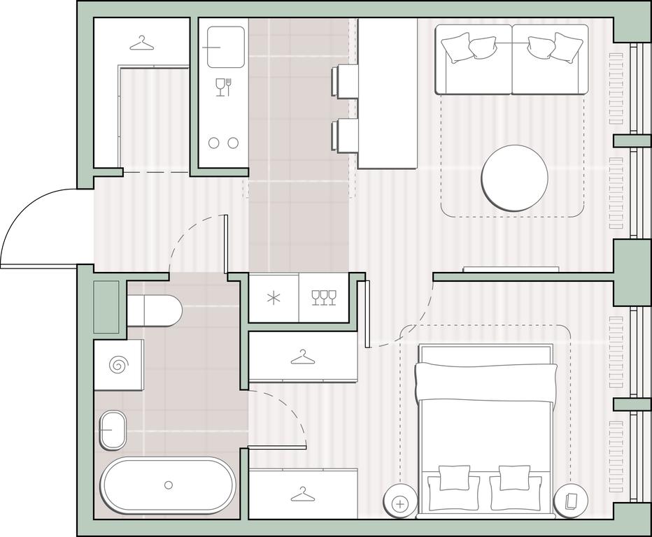 1-BD Apartment Sale, 35.6 sq. m. at Sreda na Lobachevskogo, Ochakovskoye Highway, Moscow, Russia #1 1-BD Apartment Sale, 35.6 sq. m. at Sreda na Lobachevskogo, Ochakovskoye Highway, Moscow, Russia #1