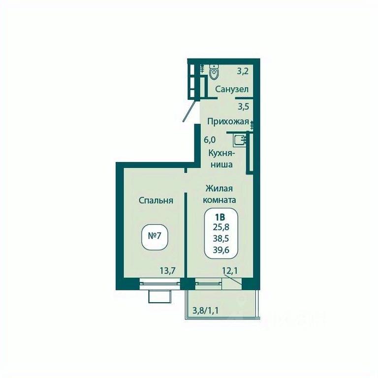 Apartment Sale, 39.6 sq. m. at Andreevka LIFE, Georgievskoe Highway, Moscow Region, Russia #1 Apartment Sale, 39.6 sq. m. at Andreevka LIFE, Georgievskoe Highway, Moscow Region, Russia #1