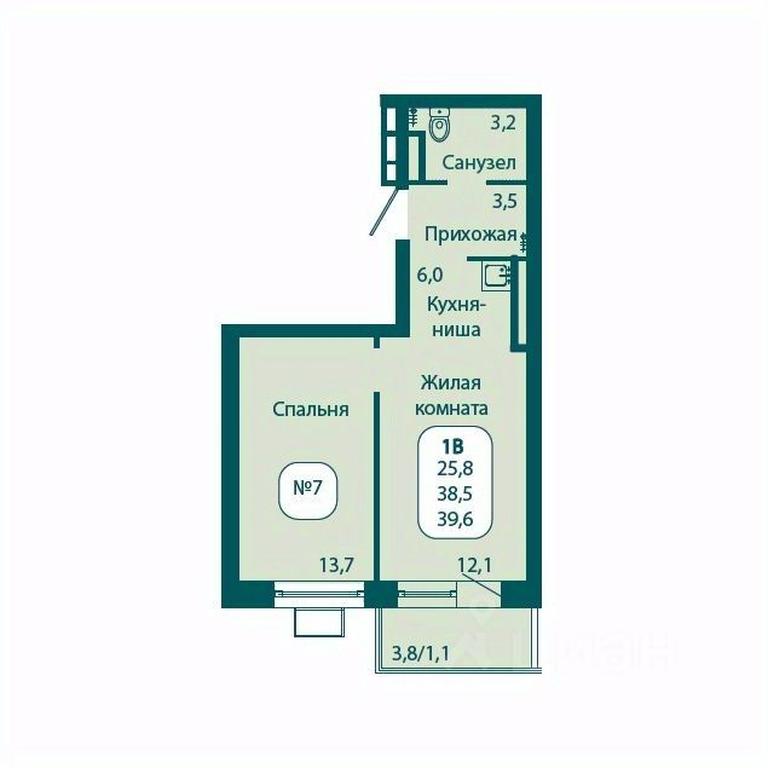 Apartment Sale, 39.6 sq. m. at Andreevka LIFE, Georgievskoe Highway, Moscow Region, Russia #1 Apartment Sale, 39.6 sq. m. at Andreevka LIFE, Georgievskoe Highway, Moscow Region, Russia #1