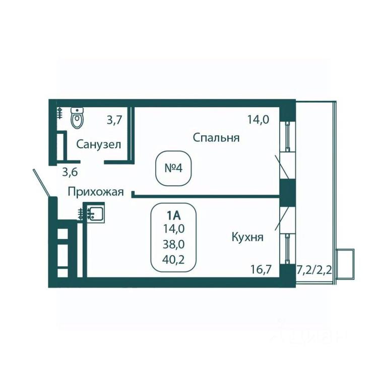 Apartment Sale, 40.2 sq. m. at Andreevka LIFE, Georgievskoe Highway, Moscow Region, Russia #1 Apartment Sale, 40.2 sq. m. at Andreevka LIFE, Georgievskoe Highway, Moscow Region, Russia #1