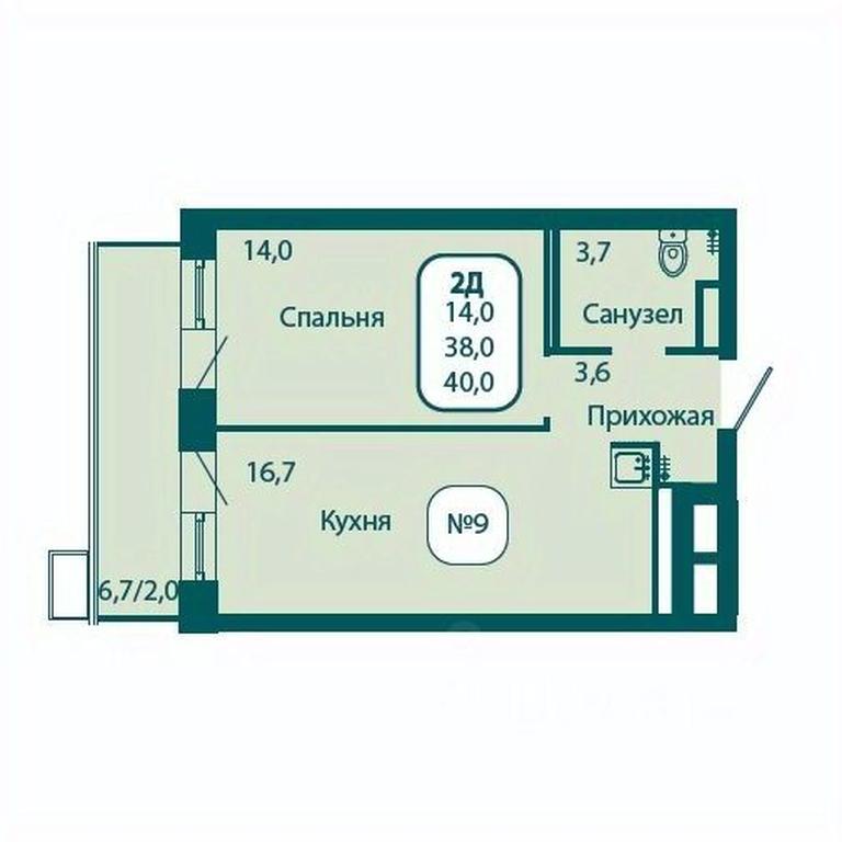Apartment Sale, 40 sq. m. at Andreevka LIFE, Georgievskoe Highway, Moscow Region, Russia #1 Apartment Sale, 40 sq. m. at Andreevka LIFE, Georgievskoe Highway, Moscow Region, Russia #1