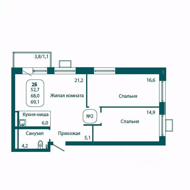 1-BD Apartment Sale, 69.1 sq. m. at Andreevka LIFE, Georgievskoe Highway, Moscow Region, Russia #1 1-BD Apartment Sale, 69.1 sq. m. at Andreevka LIFE, Georgievskoe Highway, Moscow Region, Russia #1