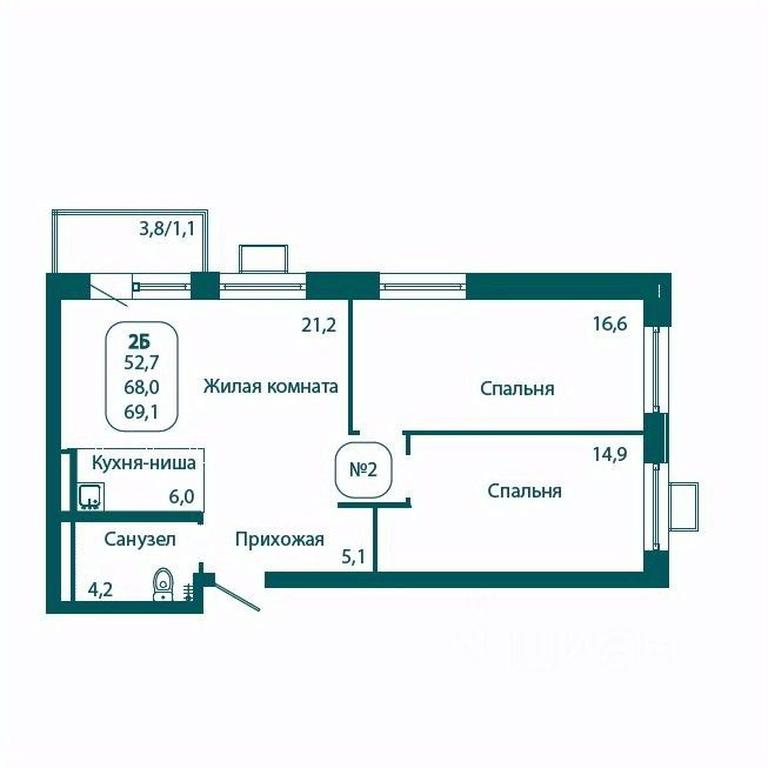 1-BD Apartment Sale, 69.1 sq. m. at Andreevka LIFE, Georgievskoe Highway, Moscow Region, Russia #1 1-BD Apartment Sale, 69.1 sq. m. at Andreevka LIFE, Georgievskoe Highway, Moscow Region, Russia #1