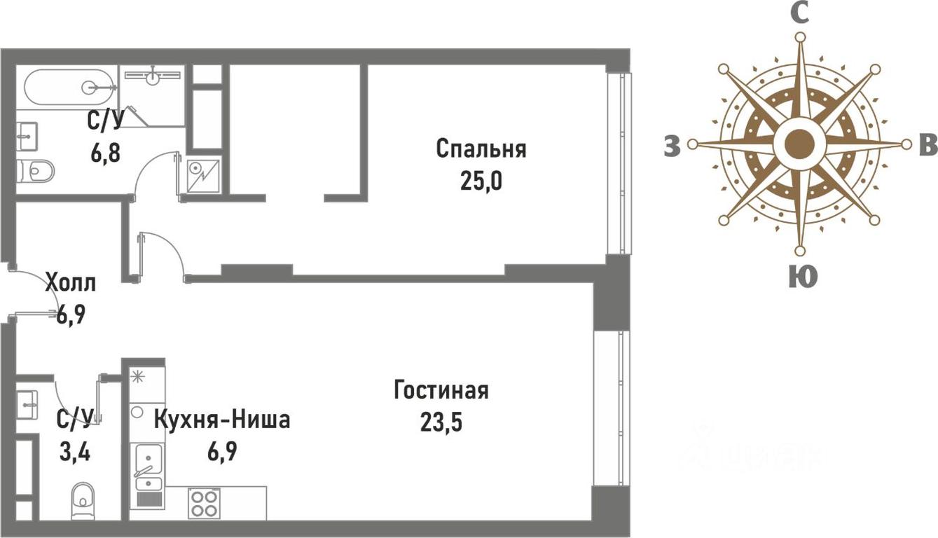 1-BD Apartment Sale, 72.5平方米 at Renessans, Rubtsovsko-Dvortsovaya Street, Moscow, Russia #1 1-BD Apartment Sale, 72.5平方米 at Renessans, Rubtsovsko-Dvortsovaya Street, Moscow, Russia #1