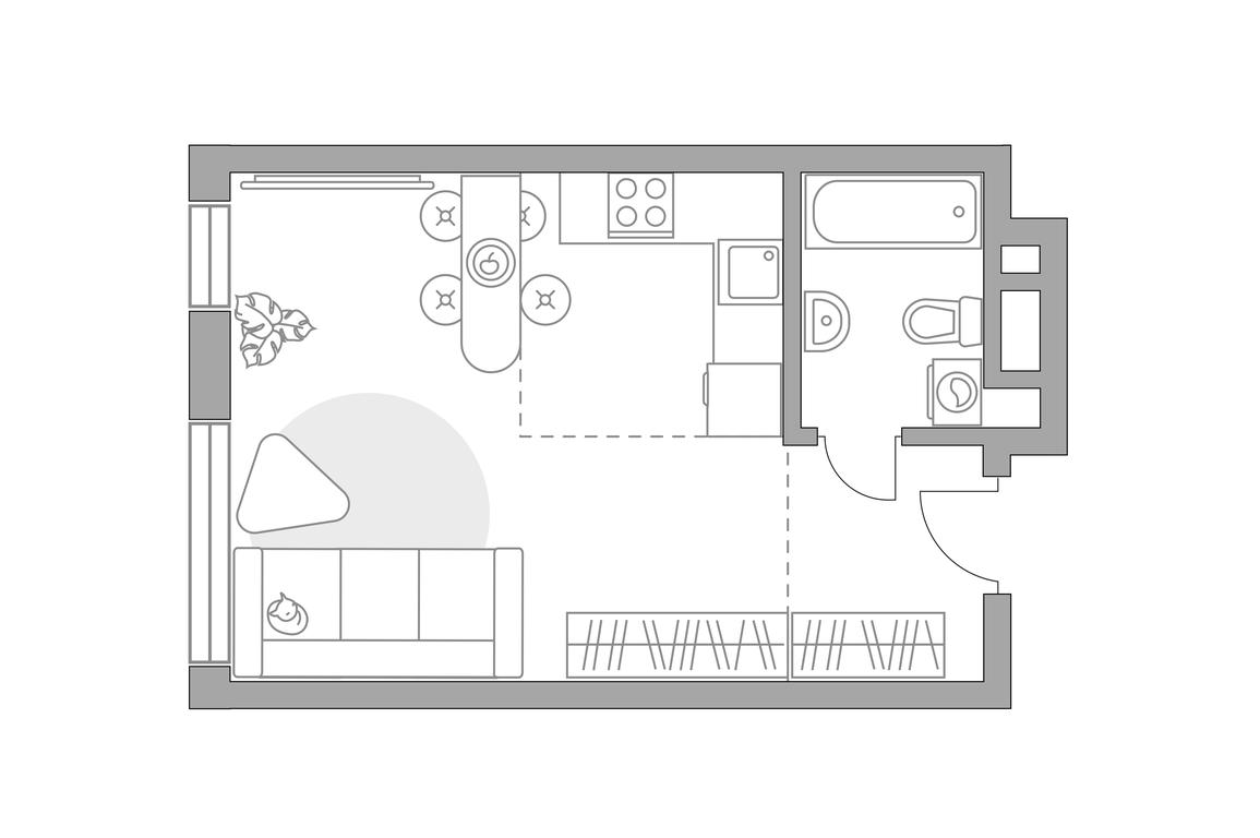 Apartment Sale, 33.18 sq. m. at BeLuck Kolomenskoe, Kashirskoye Highway, Moscow, Russia #1