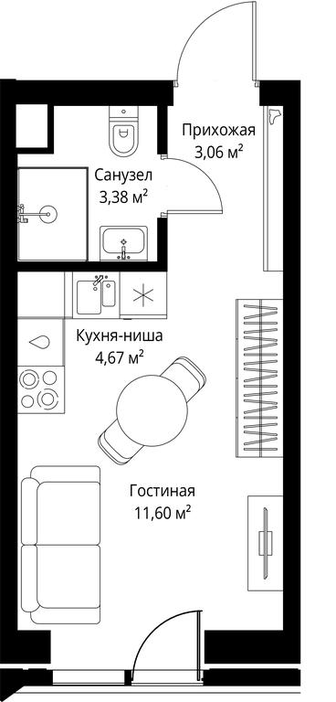 Apartment Sale, 22.71平方米 at Jois, 3rd Silikatny Drive, 10, Moscow, Russia #2 Apartment Sale, 22.71平方米 at Jois, 3rd Silikatny Drive, 10, Moscow, Russia #2