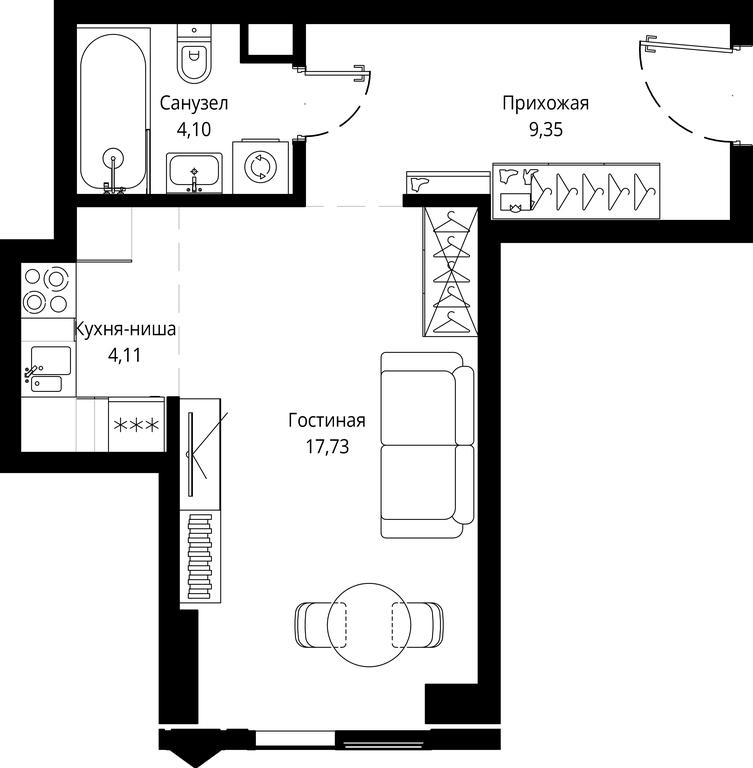 Apartment Sale, 34.94 sq. m. at Jois, 3rd Silikatny Drive, 10, Moscow, Russia #1