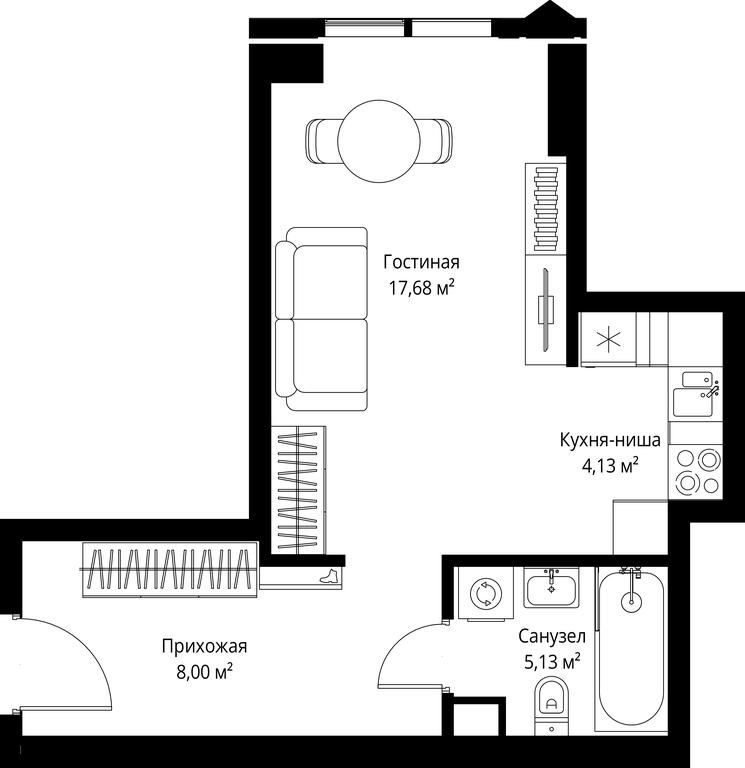 Apartment Sale, 34.94 sq. m. at Jois, 3rd Silikatny Drive, 10, Moscow, Russia #2