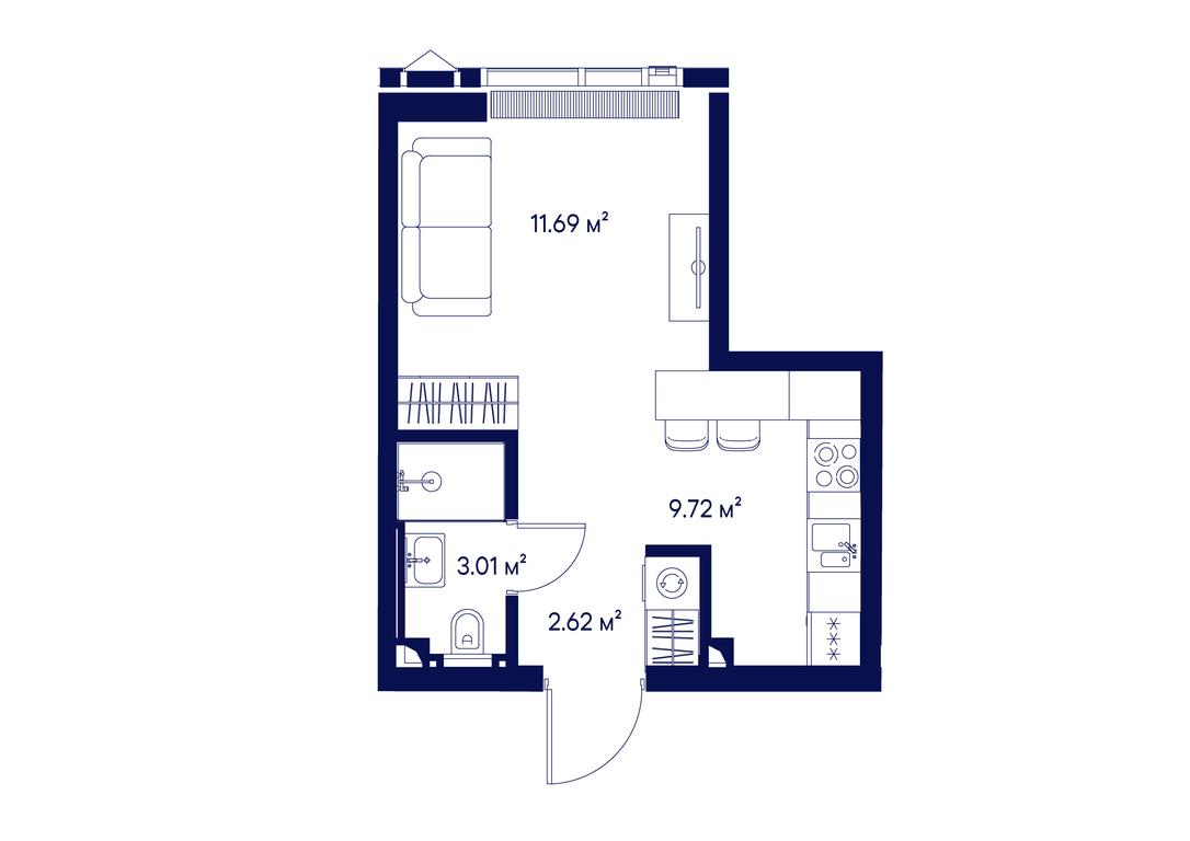 Apartment Sale, 27.04 sq. m. at Jois, 3rd Silikatny Drive, 10, Moscow, Russia #1
