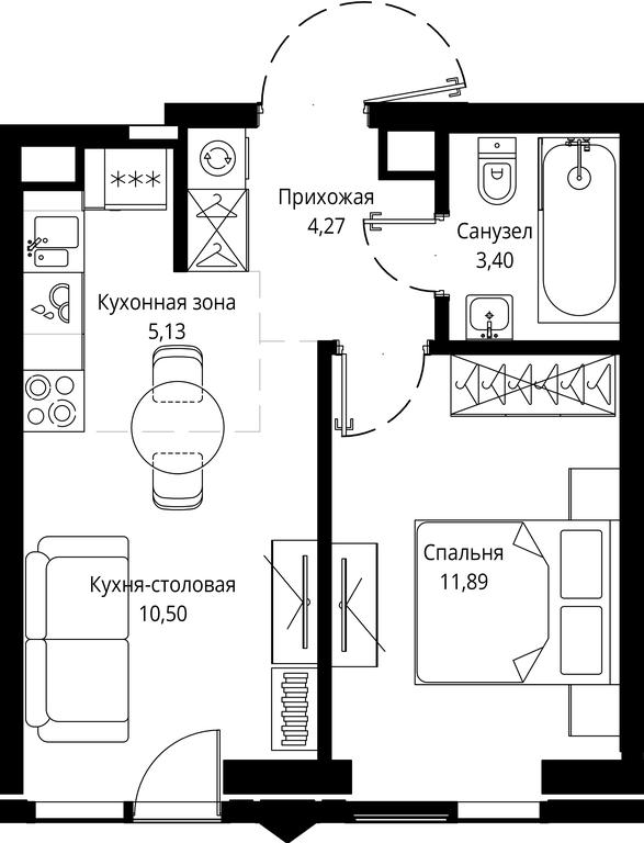 1-BD Apartment Sale, 35.1 sq. m. at Jois, 3rd Silikatny Drive, 10, Moscow, Russia #1 1-BD Apartment Sale, 35.1 sq. m. at Jois, 3rd Silikatny Drive, 10, Moscow, Russia #1