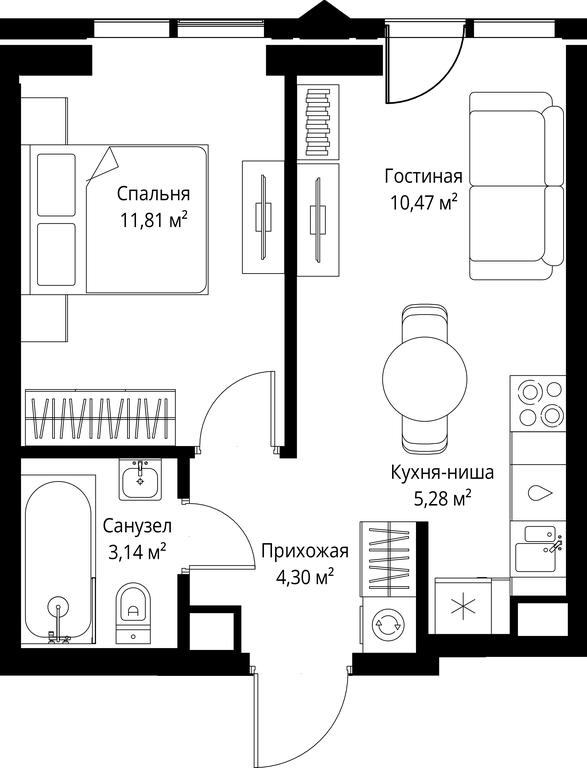 1-BD Apartment Sale, 35 sq. m. at Jois, 3rd Silikatny Drive, 10, Moscow, Russia #2 1-BD Apartment Sale, 35 sq. m. at Jois, 3rd Silikatny Drive, 10, Moscow, Russia #2