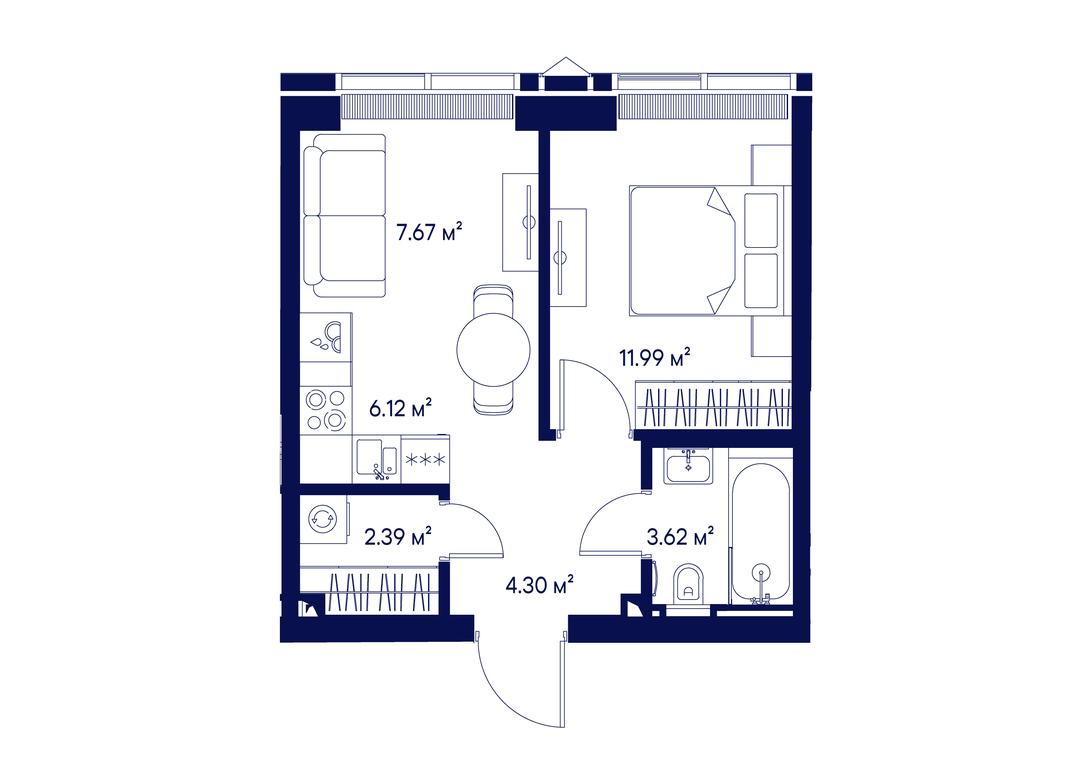 1-BD Apartment Sale, 36.09 sq. m. at Jois, 3rd Silikatny Drive, 10, Moscow, Russia #1 1-BD Apartment Sale, 36.09 sq. m. at Jois, 3rd Silikatny Drive, 10, Moscow, Russia #1