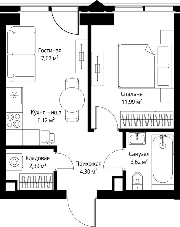 1-BD Apartment Sale, 36.09 sq. m. at Jois, 3rd Silikatny Drive, 10, Moscow, Russia #2 1-BD Apartment Sale, 36.09 sq. m. at Jois, 3rd Silikatny Drive, 10, Moscow, Russia #2