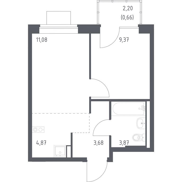 Apartment Sale, 33.53平方米 at Podolskie Kvartaly, zhiloy kompleks Podolskiye Kvartaly, Ryazanovskoe Settlement, Moscow, Russia #1 Apartment Sale, 33.53平方米 at Podolskie Kvartaly, zhiloy kompleks Podolskiye Kvartaly, Ryazanovskoe Settlement, Moscow, Russia #1