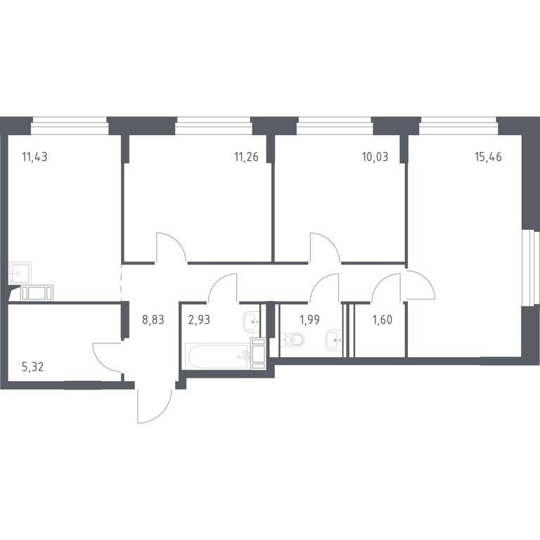 Продажа 2-комн. квартиры, 68,85 м² в ЖК «Рублевский Квартал», квартал Лайково Грин, жилой комплекс Город-событие Лайково, село Лайково, Одинцовский городской округ, Московская область, Россия #1