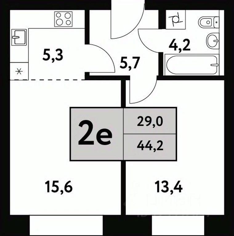 1-BD Apartment Sale, 44.2 sq. m. at Festival park-2, Festivalnaya Street, Moscow, Russia #1 1-BD Apartment Sale, 44.2 sq. m. at Festival park-2, Festivalnaya Street, Moscow, Russia #1
