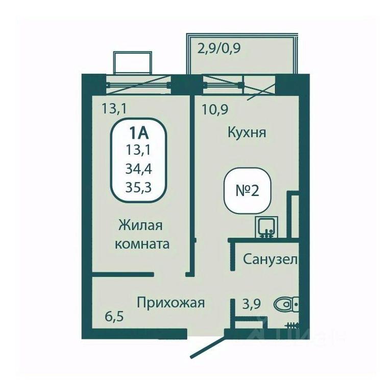 Apartment Sale, 35.3 sq. m. at Andreevka LIFE, Georgievskoe Highway, Moscow Region, Russia #1 Apartment Sale, 35.3 sq. m. at Andreevka LIFE, Georgievskoe Highway, Moscow Region, Russia #1