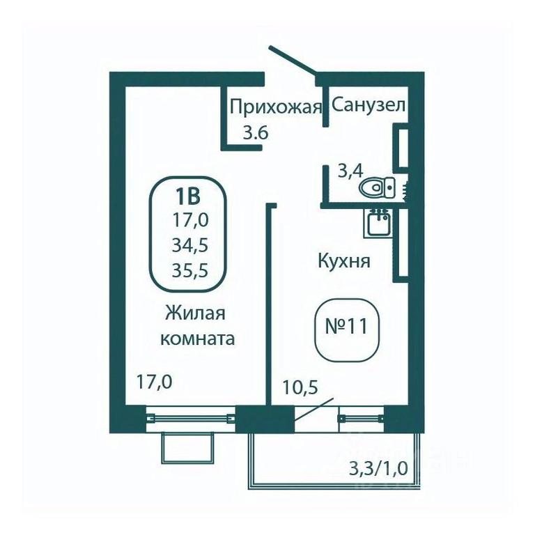 Apartment Sale, 35.5 sq. m. at Andreevka LIFE, Georgievskoe Highway, Moscow Region, Russia #1 Apartment Sale, 35.5 sq. m. at Andreevka LIFE, Georgievskoe Highway, Moscow Region, Russia #1