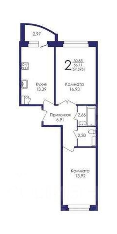 1-BD Apartment Sale, 57.6 sq. m. at Moy gorod, ulitsa Ukhtomskogo, Elektrogorsk, Pavlovo-Posadskiy Urban District, Moscow Region, Russia #1 1-BD Apartment Sale, 57.6 sq. m. at Moy gorod, ulitsa Ukhtomskogo, Elektrogorsk, Pavlovo-Posadskiy Urban District, Moscow Region, Russia #1