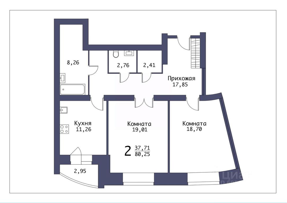 1-BD Apartment Sale, 80.25平方米 at Moy gorod, ulitsa Ukhtomskogo, Elektrogorsk, Pavlovo-Posadskiy Urban District, Moscow Region, Russia #1 1-BD Apartment Sale, 80.25平方米 at Moy gorod, ulitsa Ukhtomskogo, Elektrogorsk, Pavlovo-Posadskiy Urban District, Moscow Region, Russia #1