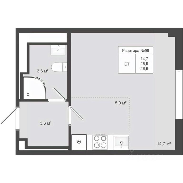 Apartment Sale, 26.9 sq. m. at Iakovlevo, ZhK Yakovlevo, kvartal № 145, Troitsk District, Moscow, Russia #1 Apartment Sale, 26.9 sq. m. at Iakovlevo, ZhK Yakovlevo, kvartal № 145, Troitsk District, Moscow, Russia #1