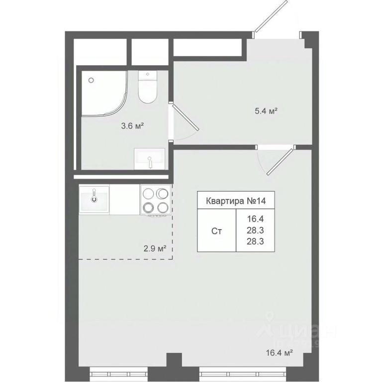 Apartment Sale, 28.3 sq. m. at Iakovlevo, ZhK Yakovlevo, kvartal № 145, Troitsk District, Moscow, Russia #1 Apartment Sale, 28.3 sq. m. at Iakovlevo, ZhK Yakovlevo, kvartal № 145, Troitsk District, Moscow, Russia #1
