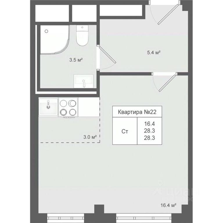 Apartment Sale, 28.3 sq. m. at Iakovlevo, ZhK Yakovlevo, kvartal № 145, Troitsk District, Moscow, Russia #1 Apartment Sale, 28.3 sq. m. at Iakovlevo, ZhK Yakovlevo, kvartal № 145, Troitsk District, Moscow, Russia #1