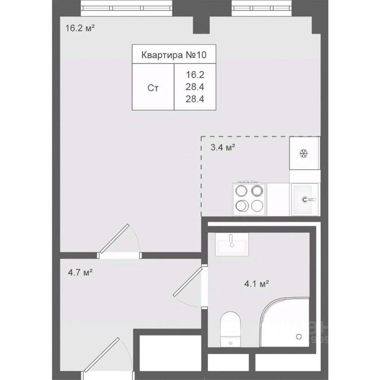 Apartment Sale, 28.4 sq. m. at Iakovlevo, ZhK Yakovlevo, kvartal № 145, Troitsk District, Moscow, Russia #1 Apartment Sale, 28.4 sq. m. at Iakovlevo, ZhK Yakovlevo, kvartal № 145, Troitsk District, Moscow, Russia #1