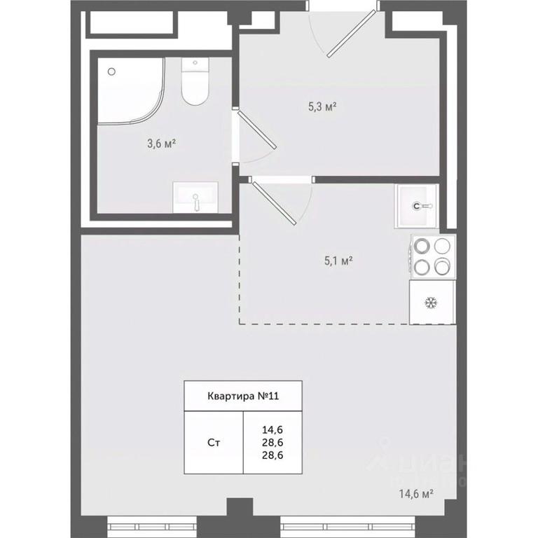 Apartment Sale, 28.6 sq. m. at Iakovlevo, ZhK Yakovlevo, kvartal № 145, Troitsk District, Moscow, Russia #1 Apartment Sale, 28.6 sq. m. at Iakovlevo, ZhK Yakovlevo, kvartal № 145, Troitsk District, Moscow, Russia #1