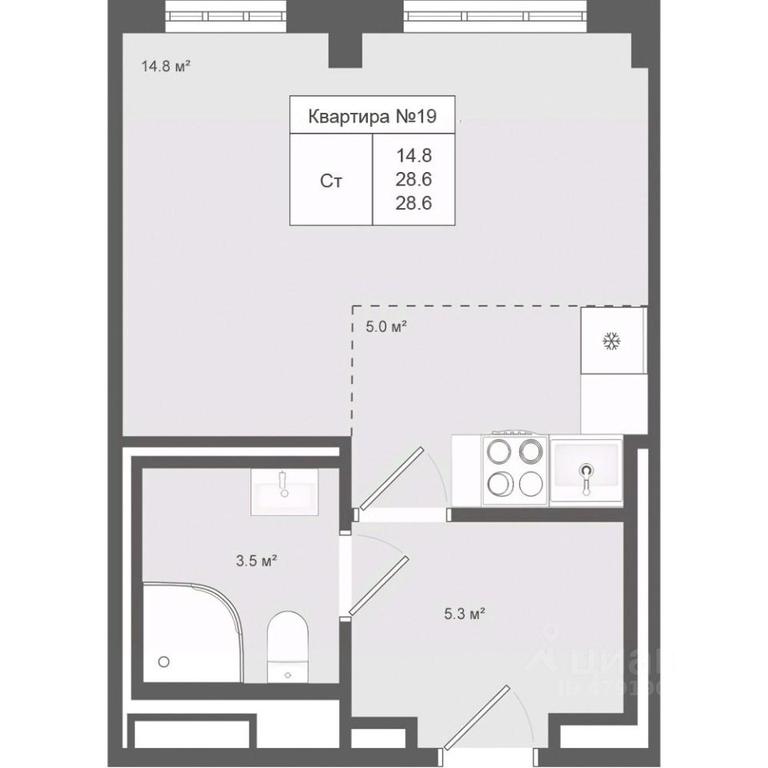 Apartment Sale, 28.6 sq. m. at Iakovlevo, ZhK Yakovlevo, kvartal № 145, Troitsk District, Moscow, Russia #1 Apartment Sale, 28.6 sq. m. at Iakovlevo, ZhK Yakovlevo, kvartal № 145, Troitsk District, Moscow, Russia #1