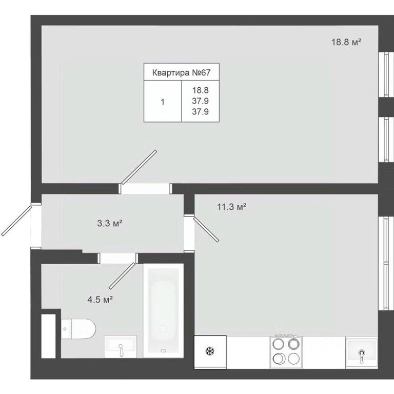 Apartment Sale, 37.9 sq. m. at Iakovlevo, ZhK Yakovlevo, kvartal № 145, Troitsk District, Moscow, Russia #1 Apartment Sale, 37.9 sq. m. at Iakovlevo, ZhK Yakovlevo, kvartal № 145, Troitsk District, Moscow, Russia #1