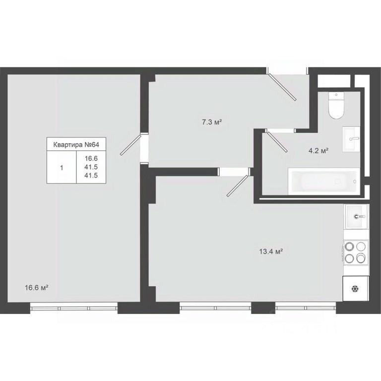 Apartment Sale, 41.5 sq. m. at Iakovlevo, ZhK Yakovlevo, kvartal № 145, Troitsk District, Moscow, Russia #1 Apartment Sale, 41.5 sq. m. at Iakovlevo, ZhK Yakovlevo, kvartal № 145, Troitsk District, Moscow, Russia #1