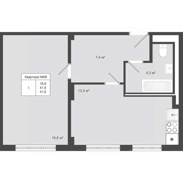 Apartment Sale, 41.6 sq. m. at Iakovlevo, ZhK Yakovlevo, kvartal № 145, Troitsk District, Moscow, Russia #1 Apartment Sale, 41.6 sq. m. at Iakovlevo, ZhK Yakovlevo, kvartal № 145, Troitsk District, Moscow, Russia #1