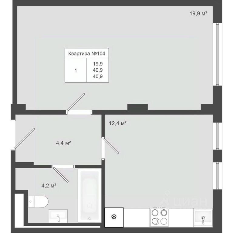 Apartment Sale, 40.9 sq. m. at Iakovlevo, ZhK Yakovlevo, kvartal № 145, Troitsk District, Moscow, Russia #1 Apartment Sale, 40.9 sq. m. at Iakovlevo, ZhK Yakovlevo, kvartal № 145, Troitsk District, Moscow, Russia #1
