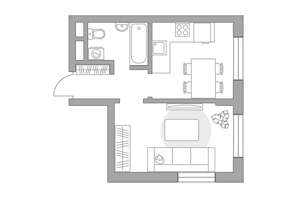 1-BD Apartment Sale, 33.16 sq. m. at Zhivopisnyi, derevnya Spasskiye Vyselki, 9, Leninskiy City District, Moscow Region, Russia #1