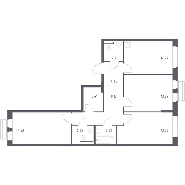 2-BD Apartment Sale, 78.51 sq. m. at Rublevskiy Kvartal, Laykovo Green Quarter, zhiloy kompleks Gorod-sobytiye Laykovo, selo Laykovo, Odintsovskiy City District, Moscow Region, Russia #1 2-BD Apartment Sale, 78.51 sq. m. at Rublevskiy Kvartal, Laykovo Green Quarter, zhiloy kompleks Gorod-sobytiye Laykovo, selo Laykovo, Odintsovskiy City District, Moscow Region, Russia #1