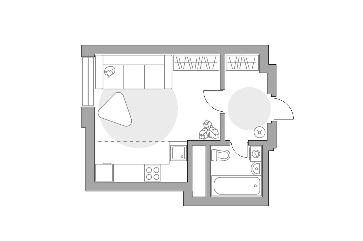 Apartment Sale, 26.28 sq. m. at Ilinois, Ilyinskiy Blind Alley, 1с1, Krasnogorsk, Moscow Region, Russia #1