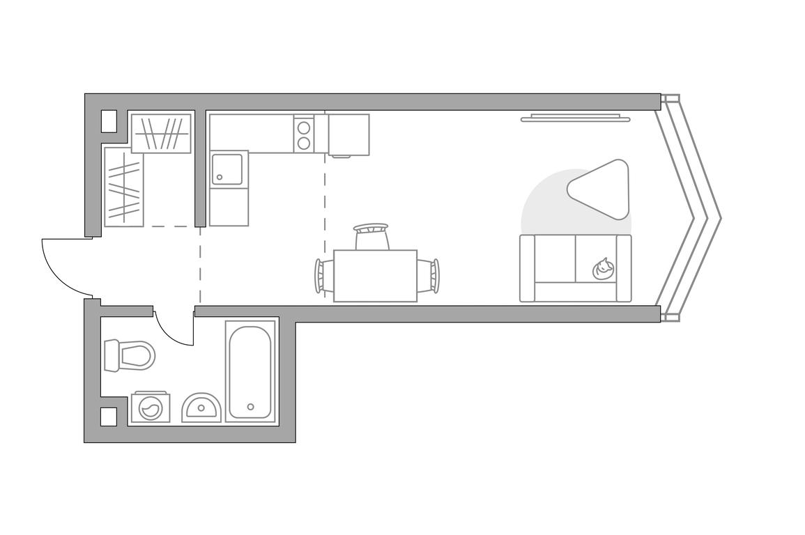 Apartment Sale, 30.24平方米 at MYPRIORITY Mnevniki, Narodnogo Opolcheniya Street, 34, Moscow, Russia #1
