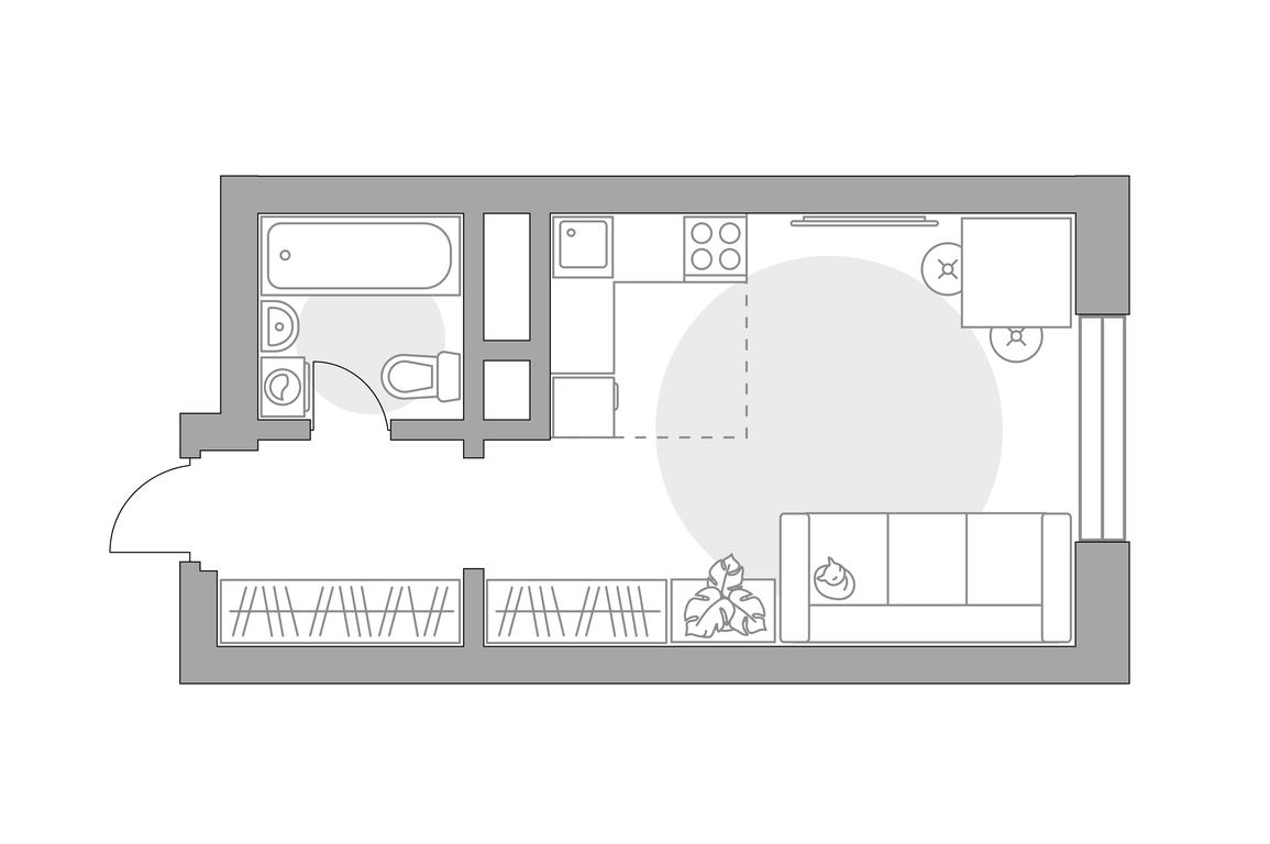 Apartment Sale, 24.33 sq. m. at Ilinois, Ilyinskiy Blind Alley, 1с1, Krasnogorsk, Moscow Region, Russia #1