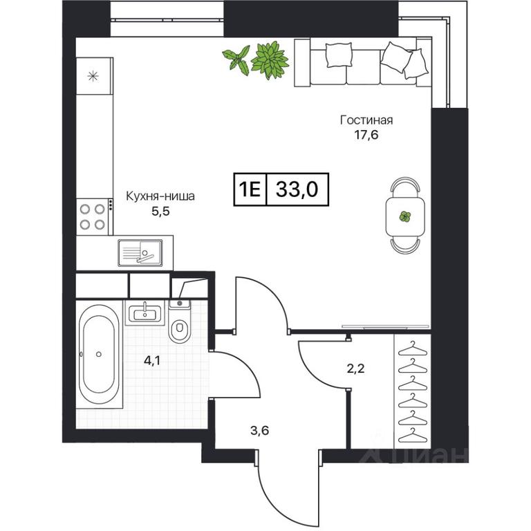 Apartment Sale, 33 sq. m. at Pushkino Grad, Polevaya ulitsa, selo Bratovshchina, Pshkinskiy Urban District, Moscow Region, Russia #1 Apartment Sale, 33 sq. m. at Pushkino Grad, Polevaya ulitsa, selo Bratovshchina, Pshkinskiy Urban District, Moscow Region, Russia #1