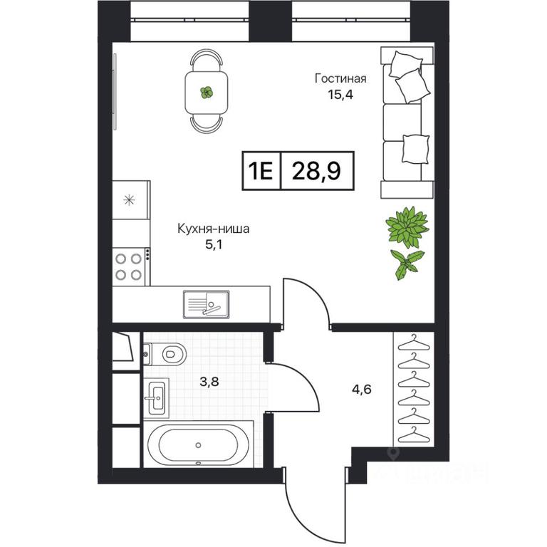 Apartment Sale, 28.9 sq. m. at Pushkino Grad, Polevaya ulitsa, selo Bratovshchina, Pshkinskiy Urban District, Moscow Region, Russia #1 Apartment Sale, 28.9 sq. m. at Pushkino Grad, Polevaya ulitsa, selo Bratovshchina, Pshkinskiy Urban District, Moscow Region, Russia #1